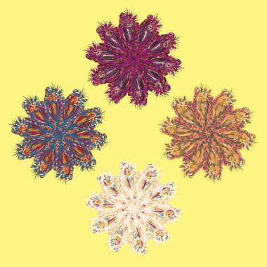 Stil zentangle yeni simetrik mandala doodle ile sanat esin kaynağı oldu. Duvar kağıdı, desen dolgularını, web sayfaları, yüzey dokuları için dekoratif nesne-ebilmek var olmak kullanılmış.