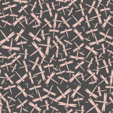 Dekoratif renkli seamless modeli ile şirin yusufçuk