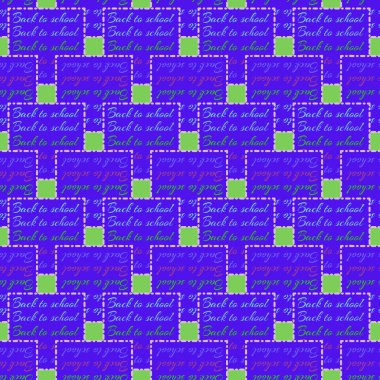 Okul hazırlıkları, arka plan için yeni dikişsiz desen. 