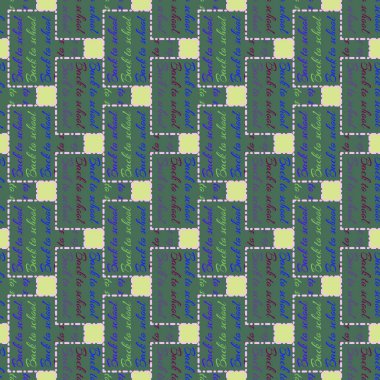 Okul hazırlıkları, arka plan için yeni dikişsiz desen. 