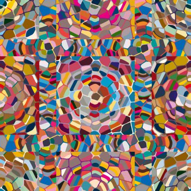 soyut renkli mozaik seamless modeli