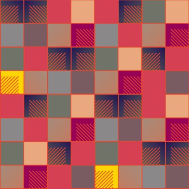 soyut geometrik renkli seamless modeli. vektör çizim