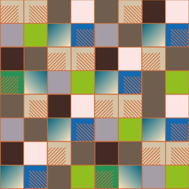 soyut geometrik renkli seamless modeli. vektör çizim