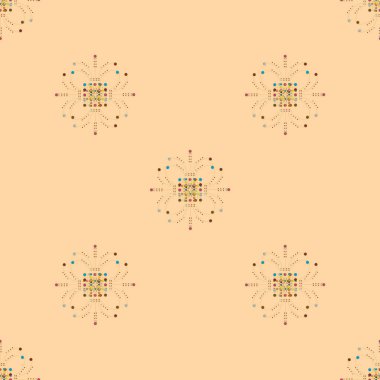 Renkli vintage seamless modeli, vektör çizim 