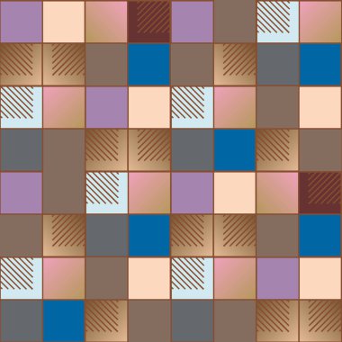 soyut geometrik renkli seamless modeli. vektör çizim