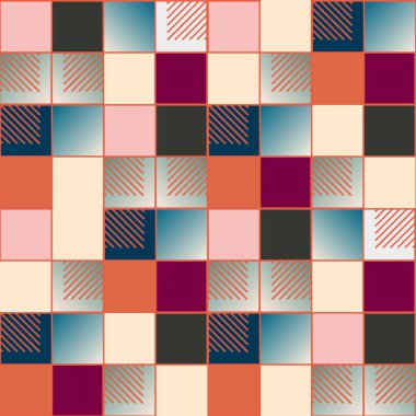 soyut geometrik renkli seamless modeli. vektör çizim