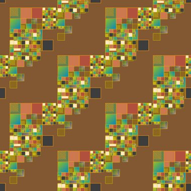 soyut geometrik renkli seamless modeli. vektör çizim