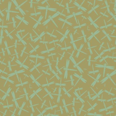 Dekoratif renkli seamless modeli ile şirin yusufçuk