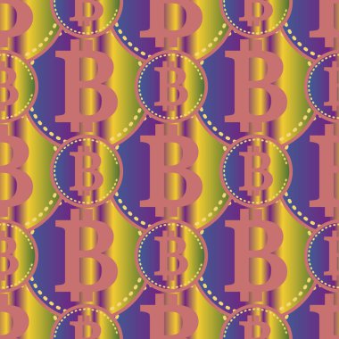 bitcoins parlak parlak pahalı sikkeleri ile Seamless modeli 