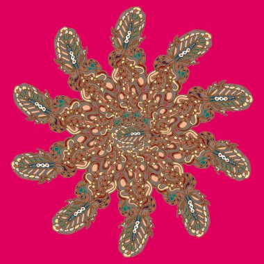 Stil zentangle yeni simetrik mandala doodle ile sanat esin kaynağı oldu. Duvar kağıdı, desen dolgularını, web sayfaları, yüzey dokuları için dekoratif nesne-ebilmek var olmak kullanılmış.