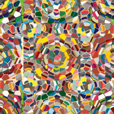 soyut renkli mozaik seamless modeli