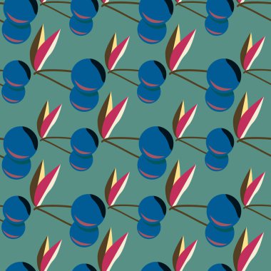 Kiraz için arka plan ile renkli seamless modeli. 