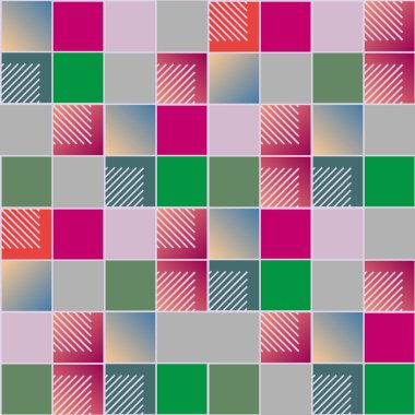 soyut geometrik renkli seamless modeli. vektör çizim