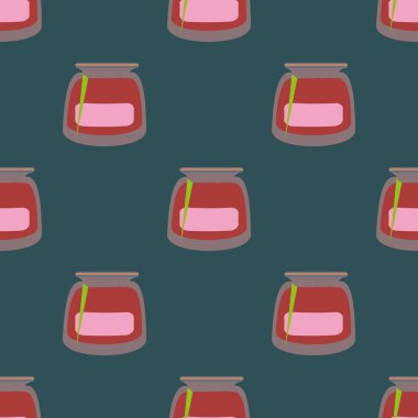 Kavanoz ile rustik ev konserve yeni dikişsiz desen arka planı için.