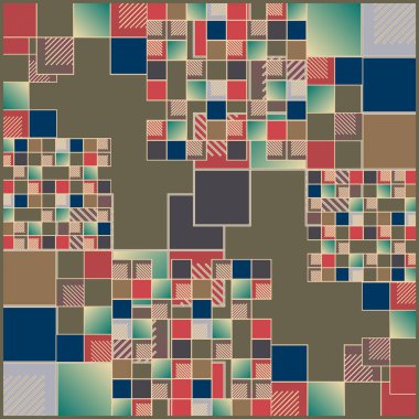 soyut geometrik renkli seamless modeli. vektör çizim