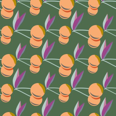 Kiraz için arka plan ile renkli seamless modeli. 