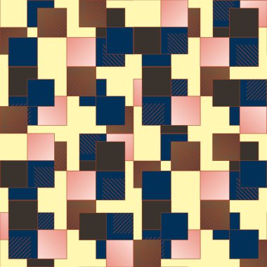 soyut geometrik renkli seamless modeli. vektör çizim