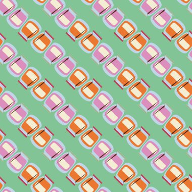 simetrik soyut desen, vektör çizim oluşturma 