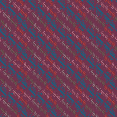 Arapça mutlu tatil çok renkli seamless modeli