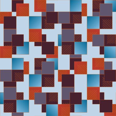 soyut geometrik renkli seamless modeli. vektör çizim