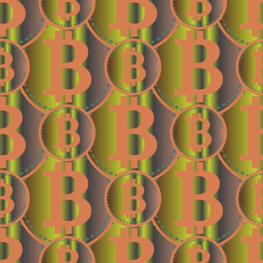 bitcoins parlak parlak pahalı sikkeleri ile Seamless modeli 