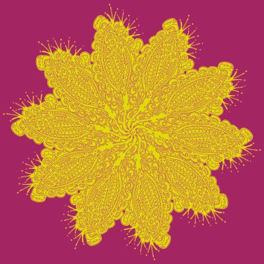 Stil zentangle yeni simetrik mandala doodle ile sanat esin kaynağı oldu. Duvar kağıdı, desen dolgularını, web sayfaları, yüzey dokuları için dekoratif nesne-ebilmek var olmak kullanılmış.