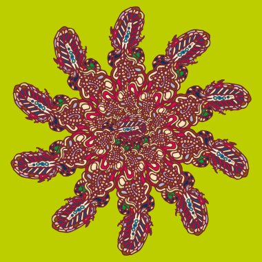 Stil zentangle yeni simetrik mandala doodle ile sanat esin kaynağı oldu. Duvar kağıdı, desen dolgularını, web sayfaları, yüzey dokuları için dekoratif nesne-ebilmek var olmak kullanılmış.