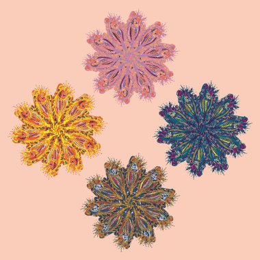 Arka plan için renkli seamless modeli. 