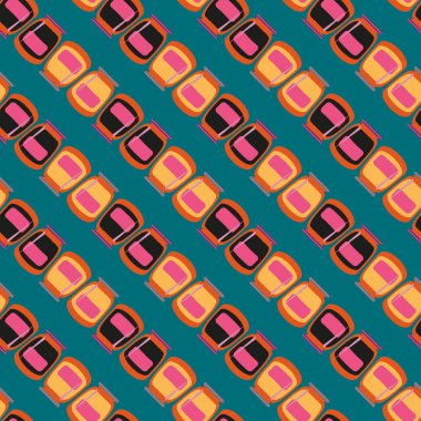 simetrik soyut desen, vektör çizim oluşturma 