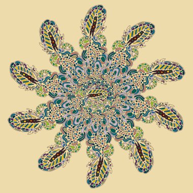 Stil zentangle yeni simetrik mandala doodle ile sanat esin kaynağı oldu. Duvar kağıdı, desen dolgularını, web sayfaları, yüzey dokuları için dekoratif nesne-ebilmek var olmak kullanılmış.