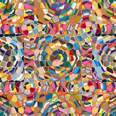 soyut renkli mozaik seamless modeli