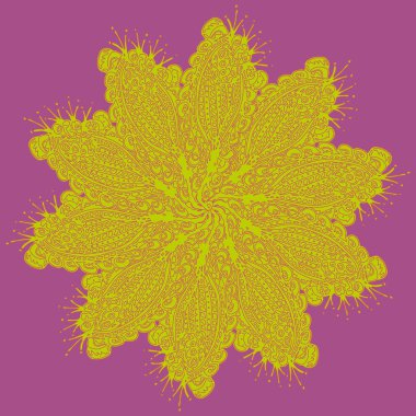 Stil zentangle yeni simetrik mandala doodle ile sanat esin kaynağı oldu. Duvar kağıdı, desen dolgularını, web sayfaları, yüzey dokuları için dekoratif nesne-ebilmek var olmak kullanılmış.