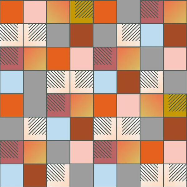Abstrakte Geometrische Farbenfrohe Nahtlose Muster Vektorillustration — Stockvektor