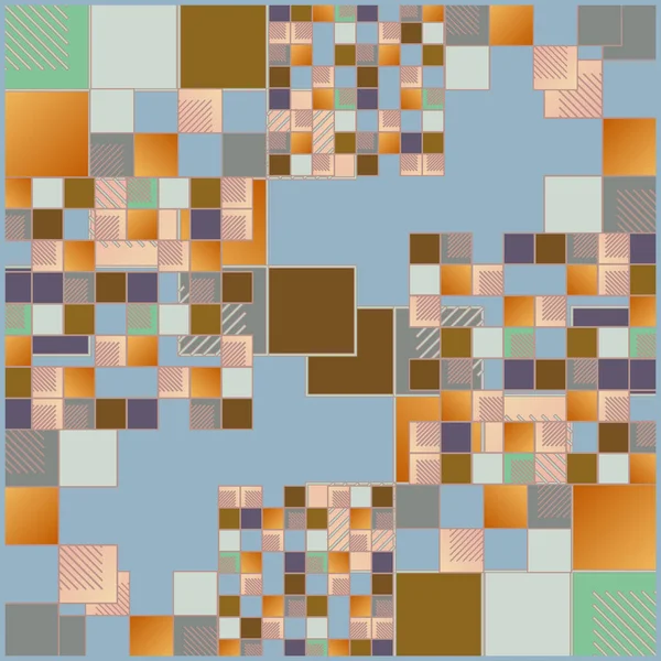 抽象几何的多彩无缝模式 矢量图 — 图库矢量图片