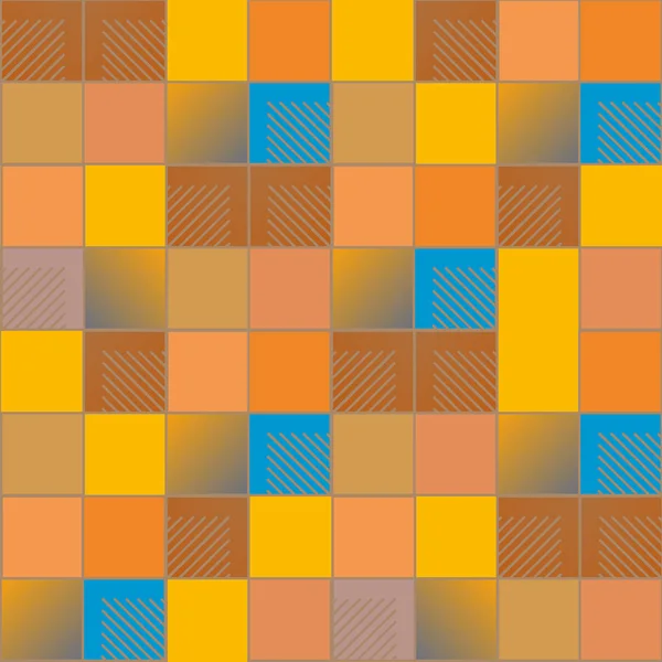 Abstracte Geometrische Kleurrijke Naadloze Patroon Vectorillustratie — Stockvector