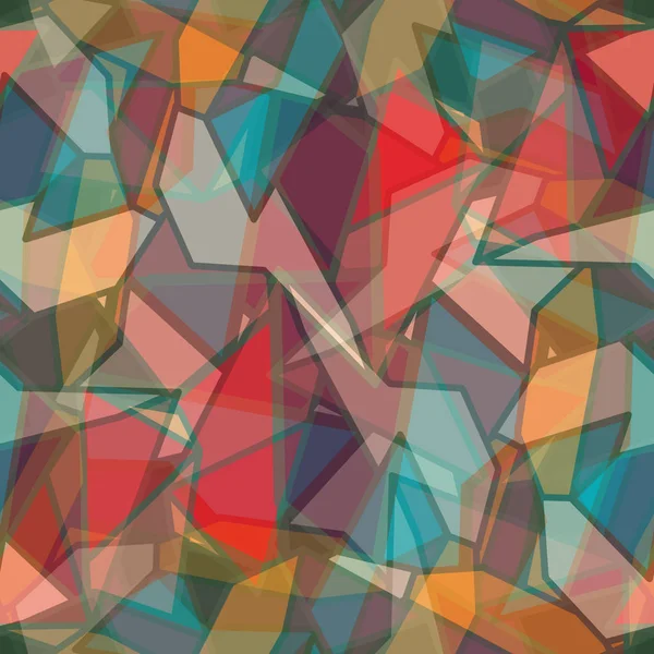 Ilustracja Wektorowa Abstrakcyjny Wzór Geometryczny Kolorowe Bezszwowe Tło — Wektor stockowy