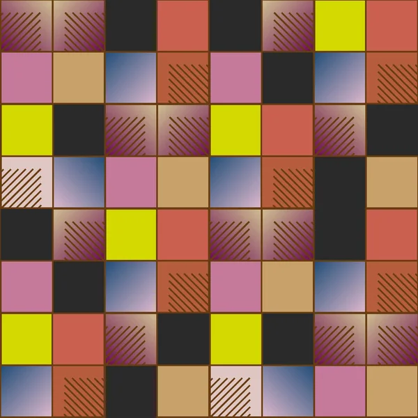 Patrón Geométrico Abstracto Sin Costura Colorido Ilustración Vectorial — Archivo Imágenes Vectoriales