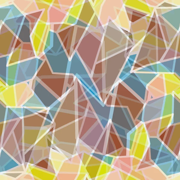 Ilustración Vectorial Abstracto Geométrico Patrón Inconsútil Colorido Para Fondo — Archivo Imágenes Vectoriales