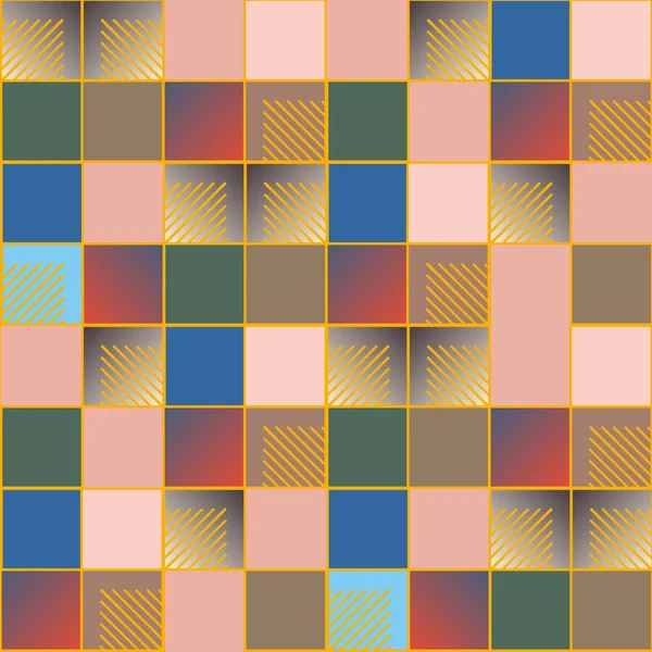 Абстрактний Геометричний Барвистий Безшовний Візерунок Векторні Ілюстрації — стоковий вектор