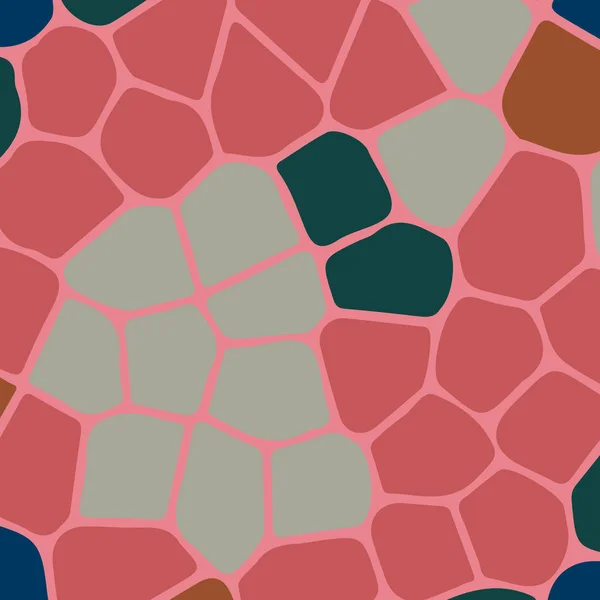 Abstrakt Färgglad Mosaik Seamless Mönster — Stock vektor