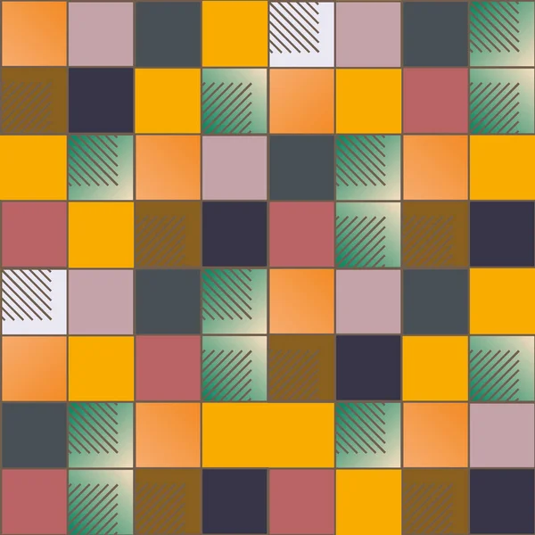 Abstrakte Geometrische Farbenfrohe Nahtlose Muster Vektorillustration — Stockvektor