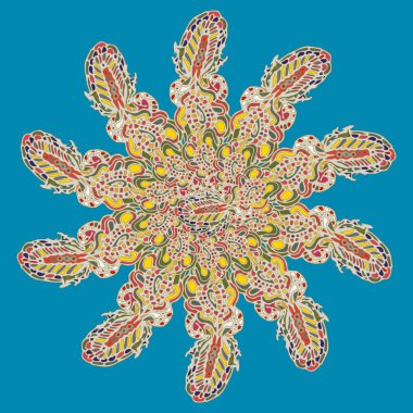 Stil zentangle yeni simetrik mandala doodle ile sanat esin kaynağı oldu. Duvar kağıdı, desen dolgularını, web sayfaları, yüzey dokuları için dekoratif nesne-ebilmek var olmak kullanılmış.