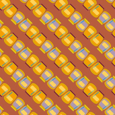 simetrik soyut desen, vektör çizim oluşturma 