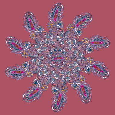 Stil zentangle yeni simetrik mandala doodle ile sanat esin kaynağı oldu. Duvar kağıdı, desen dolgularını, web sayfaları, yüzey dokuları için dekoratif nesne-ebilmek var olmak kullanılmış.