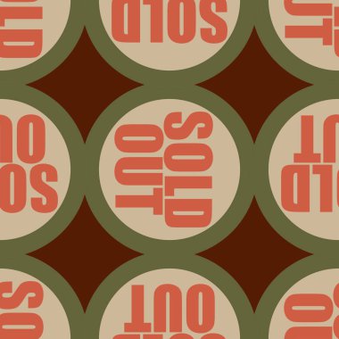 Dikişsiz desen, vektör çizim sattı