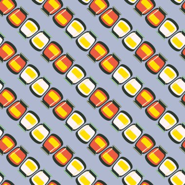 simetrik soyut desen, vektör çizim oluşturma 