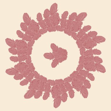 Stil zentangle yeni simetrik mandala doodle ile sanat esin kaynağı oldu. Duvar kağıdı, desen dolgularını, web sayfaları, yüzey dokuları için dekoratif nesne-ebilmek var olmak kullanılmış.