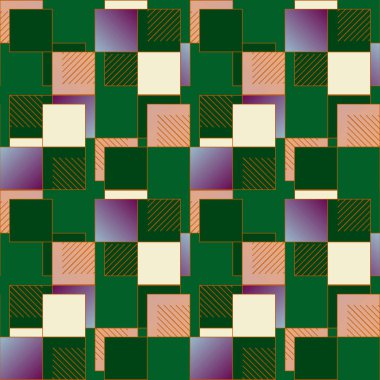 soyut geometrik renkli seamless modeli. vektör çizim