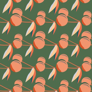 Kiraz için arka plan ile renkli seamless modeli. 