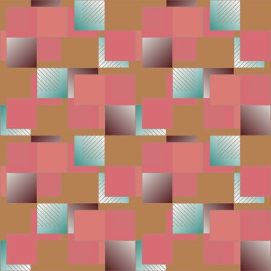 soyut geometrik renkli seamless modeli. vektör çizim